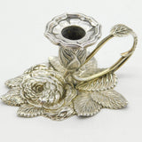 Nathaniel Mills Sterling Silver Floral Form Chamberstick Antique Georgian