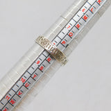 Sterling Silver French Inscribed Sentimental Band Ring Vintage c1970 Size Q 1/2