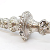 George III Sterling Silver & Red Coral Baby Rattle & Teether Antique c1790s