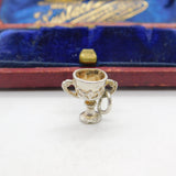 Sterling Silver Cup or Trophy Charm Pendant Vintage c1970