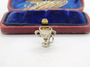 Sterling Silver Cup or Trophy Charm Pendant Vintage c1970