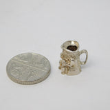 Sterling Silver Toby Jug Charm Pendant Vintage c1970