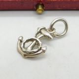 Sterling Silver Maritime Anchor Charm Pendant Vintage c1970
