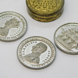 Queen Victoria & Prince Albert Royal Wedding Complete Medal Set Antique 1840