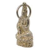 Sterling Silver Religious Buddha Charm Pendant Vintage c1970s