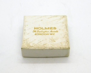 White Card Holmes, 24 Burlington Arcade London Jewellery Pendant Box Antique