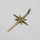 Sterling Silver Mexican Cross With Star Studio Pendant Vintage c1970s