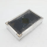 20th Century Hong Kong Sterling Silver Cigarette Box Antique c1930s Wai Kee