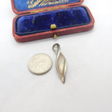 Sterling Silver Twist Charm Pendant Vintage c1970