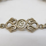 Sterling Silver Rennie Mackintosh Style Panel Bracelet Vintage 1998 London