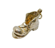 Sterling Silver Boot Or Shoe Charm Pendant Vintage c1970