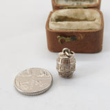 Sterling Silver XXX Whisky Barrel Charm Pendant Vintage c1970