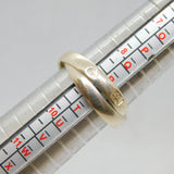 Sterling Silver Double Band Ring With Hallmarks Contemporary 2001 London Size S