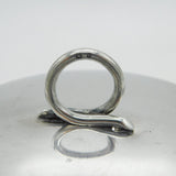 Victorian Sterling Silver & Glass Honey Pot Antique 1876 Birmingham