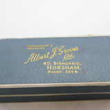 Edwardian Card Cufflinks Jewellery Box Horsham Antique c1910