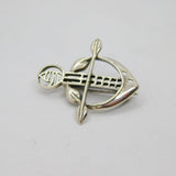 Sterling Silver Rennie Mackintosh Style Floral Brooch Pin Modern c1990