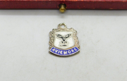 Sterling Silver & Enamel Scottish Aviemore Shield Charm Pendant Vintage c1970