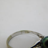 20th Century Boxed 14ct White Gold & Pearl Set Dress Ring Vintage c1950s