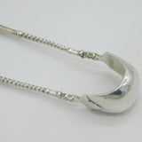 Victorian Pair of Sterling Silver Novelty Cloven Hoof Sugar Tongs Antique London
