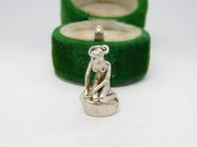 Danish Sterling Silver Virgo Zodiac Cast Charm Pendant Vintage c1970