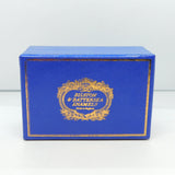 Blue Tooled Leather 'Bilston & Battersea Enamels' Box Vintage c1960