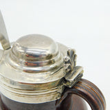 George IV Sterling Silver Mounted Stoneware Mustard Pot Antique 1827 Sheffield