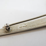 Carrick Jewellery Scottish Sterling Silver, Tiger's Eye & Onyx Dirk Brooch