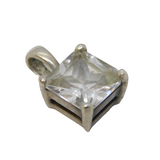 Sterling Silver Paste Set Drop Charm Pendant Vintage c1970