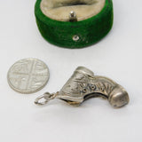 Sterling Silver Old Fashioned Boot Charm Pendant Vintage c1970