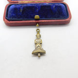 Victorian Base Metal Cornish Pixie Charm or Pendant Antique c1900