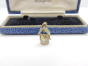 Sterling Silver Good Luck Wishing Well Charm Pendant Vintage c1970