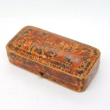 Edwardian Moroccan Leather Cufflinks Jewellery Box Antique c1910