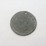George IV Queen Caroline Memorial Mourning Medal Antique 1821