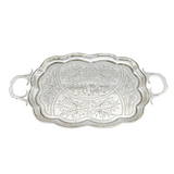 19th Century Russian .84 Silver Card or Drinks Tray Antique 1895 Moscow