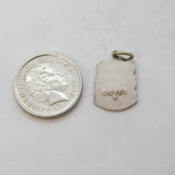 Sterling Silver Buckfast Abbey Charm Pendant Vintage c1970s