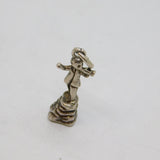 Sterling Silver Boy Shepherd Or Goatherd Charm Pendant Vintage c1970s