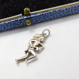 Sterling Silver Native American Warrior Charm Pendant Vintage c1970
