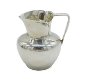 Victorian Sterling Silver Small Baluster Cream Jug Antique 1896 Birmingham
