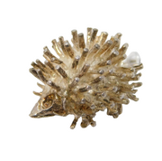 Sterling Silver Hedgehog Charm Pendant Vintage c1970