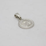 Sterling Silver Cherub Disc Charm Pendant Vintage c1970s