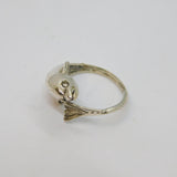 Sterling Silver Dolphin Wraparound Dress Band Ring Vintage c1970 Size H