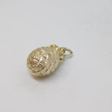 Sterling Silver Textured Pineapple Charm Pendant Vintage c1970