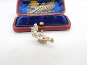 Sterling Silver Enamel Genie in the Lamp Charm Pendant Vintage c1970