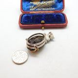 Sterling Silver Brown Quartz Pendant Vintage c1970