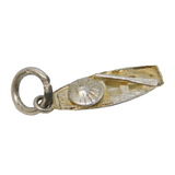 Sterling Silver Canoe Boat Charm Pendant Vintage c1970