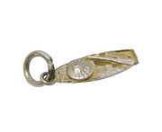 Sterling Silver Canoe Boat Charm Pendant Vintage c1970
