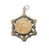 Edwardian Sterling Silver Shooting Fob Medal Antique 1907 Birmingham