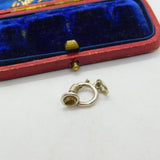 Sterling Silver Bugle Hunting Horn Trumpet Charm Pendant Vintage c1970