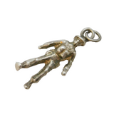 Sterling Silver WWII Military Soldier Charm Pendant Vintage c1970s