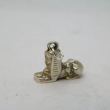 Sterling Silver Egyptian Sphinx Charm Pendant Vintage c1970s